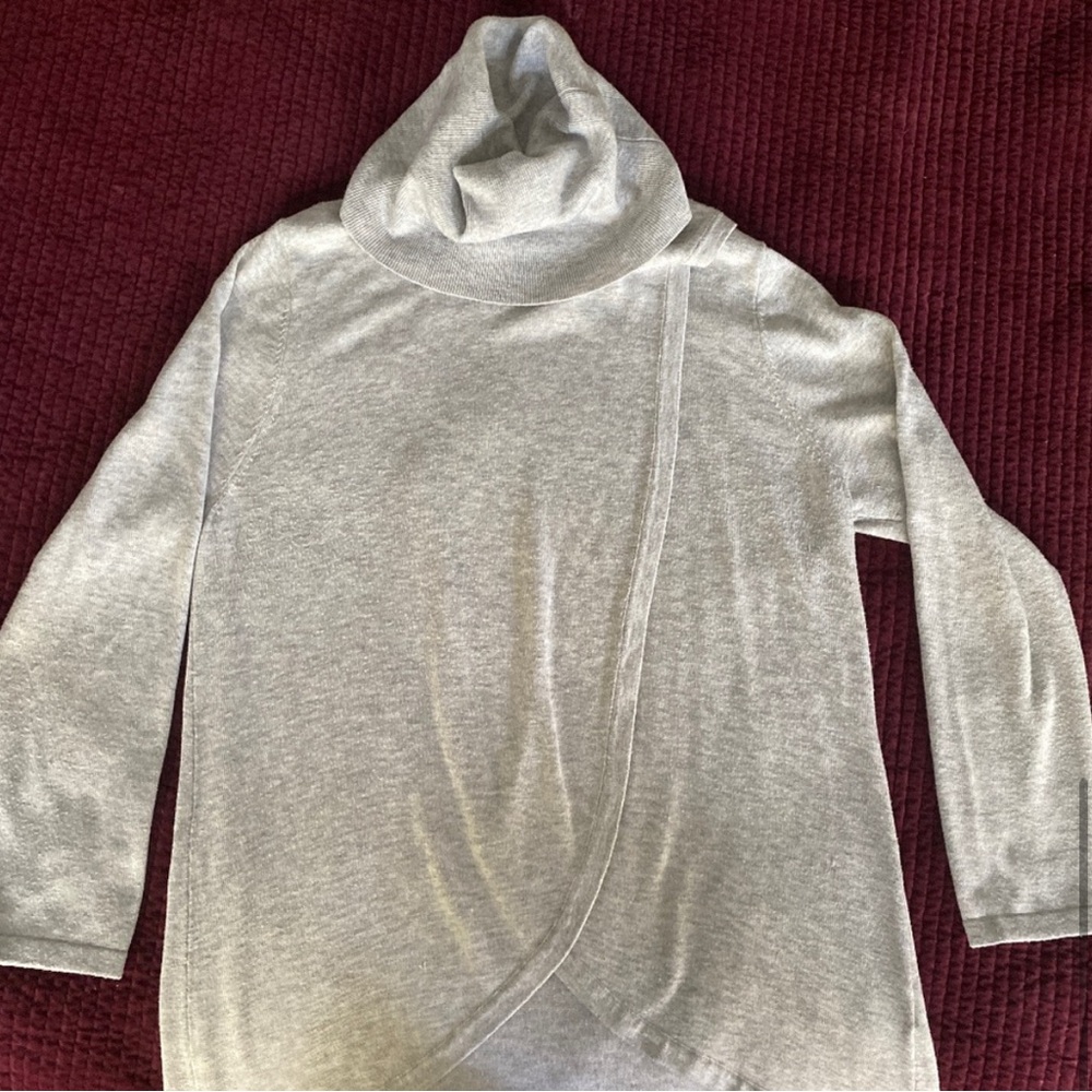 Ripe Maternity Light Gray Cowl Neck Sweater - Picture 6 of 6